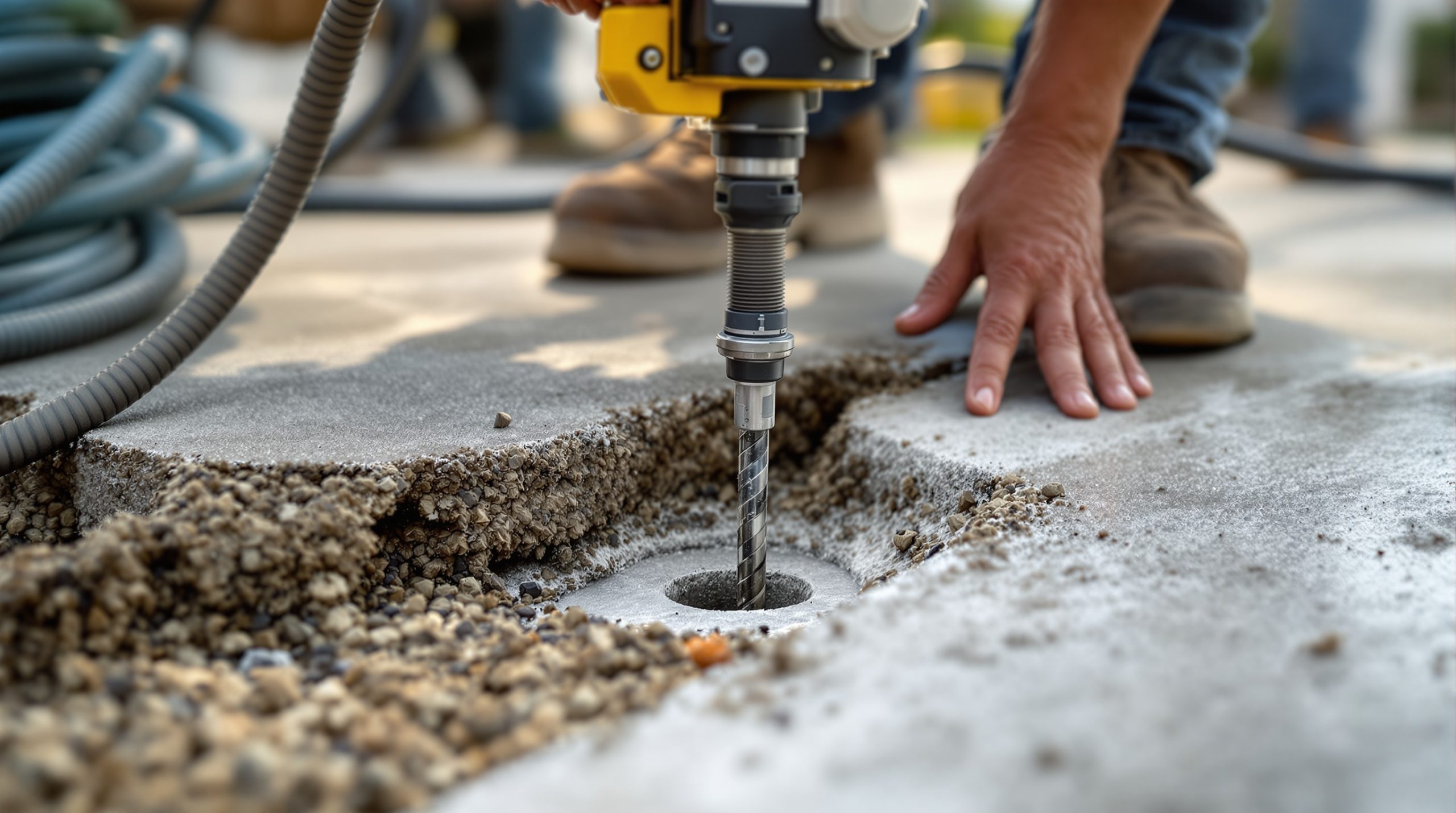 Concrete leveling and mudjacking service in Poway CA — BES Concrete Contracting Solutions