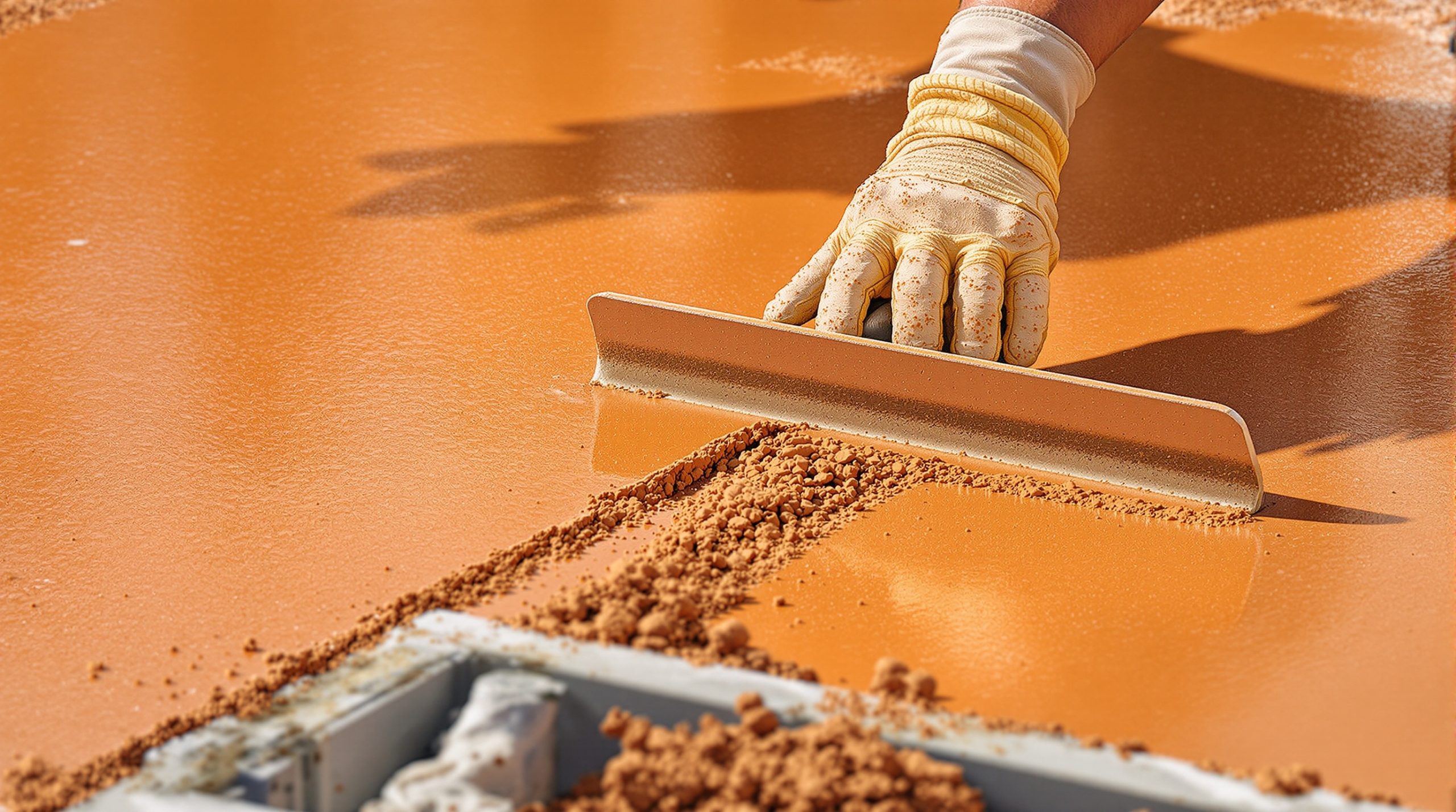 Colored and stamped decorative concrete in Poway CA — BES Concrete Contracting Solutions