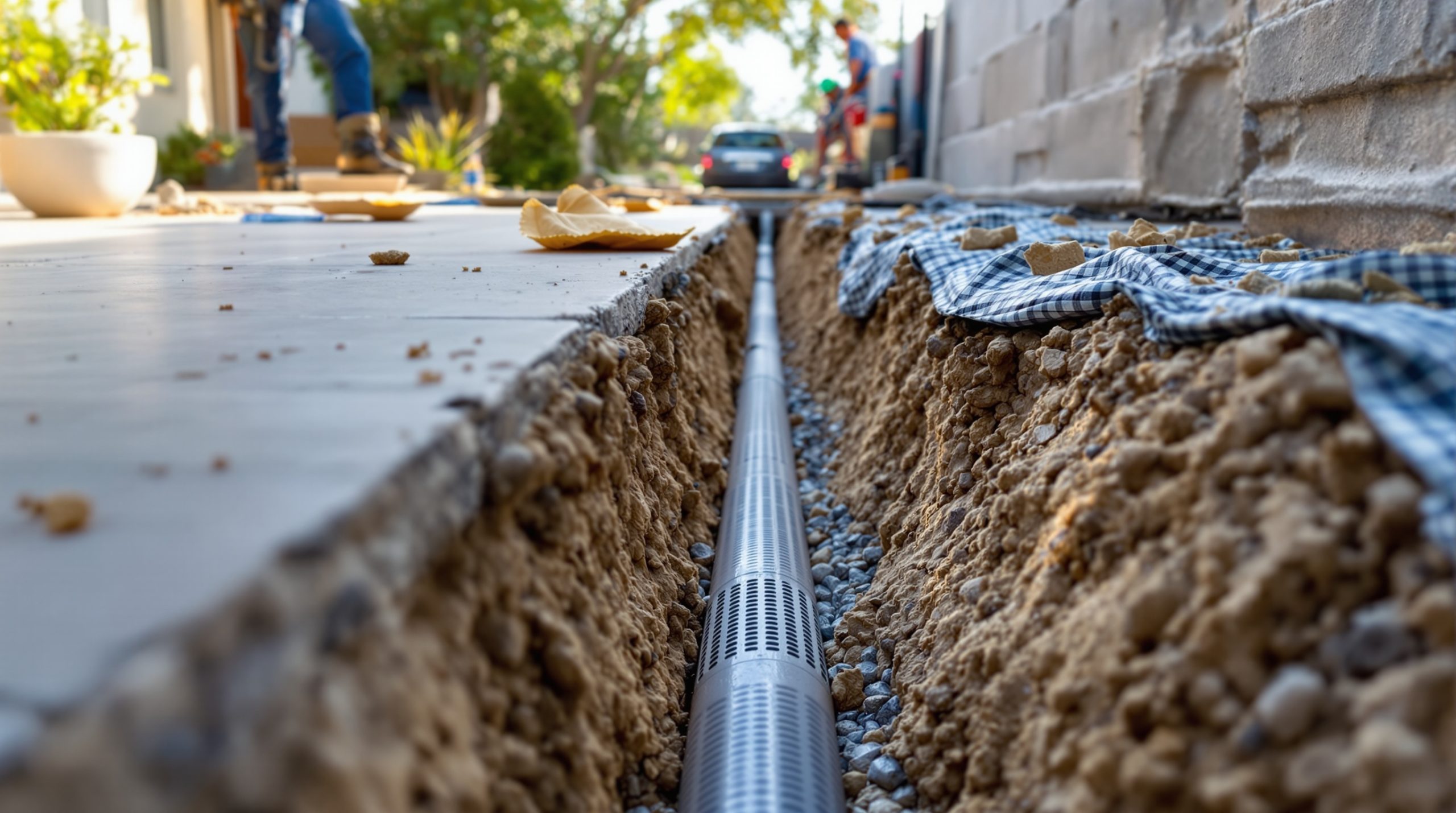 Drainage Solutions installation in San Diego County by BES Concrete Contracting Solutions