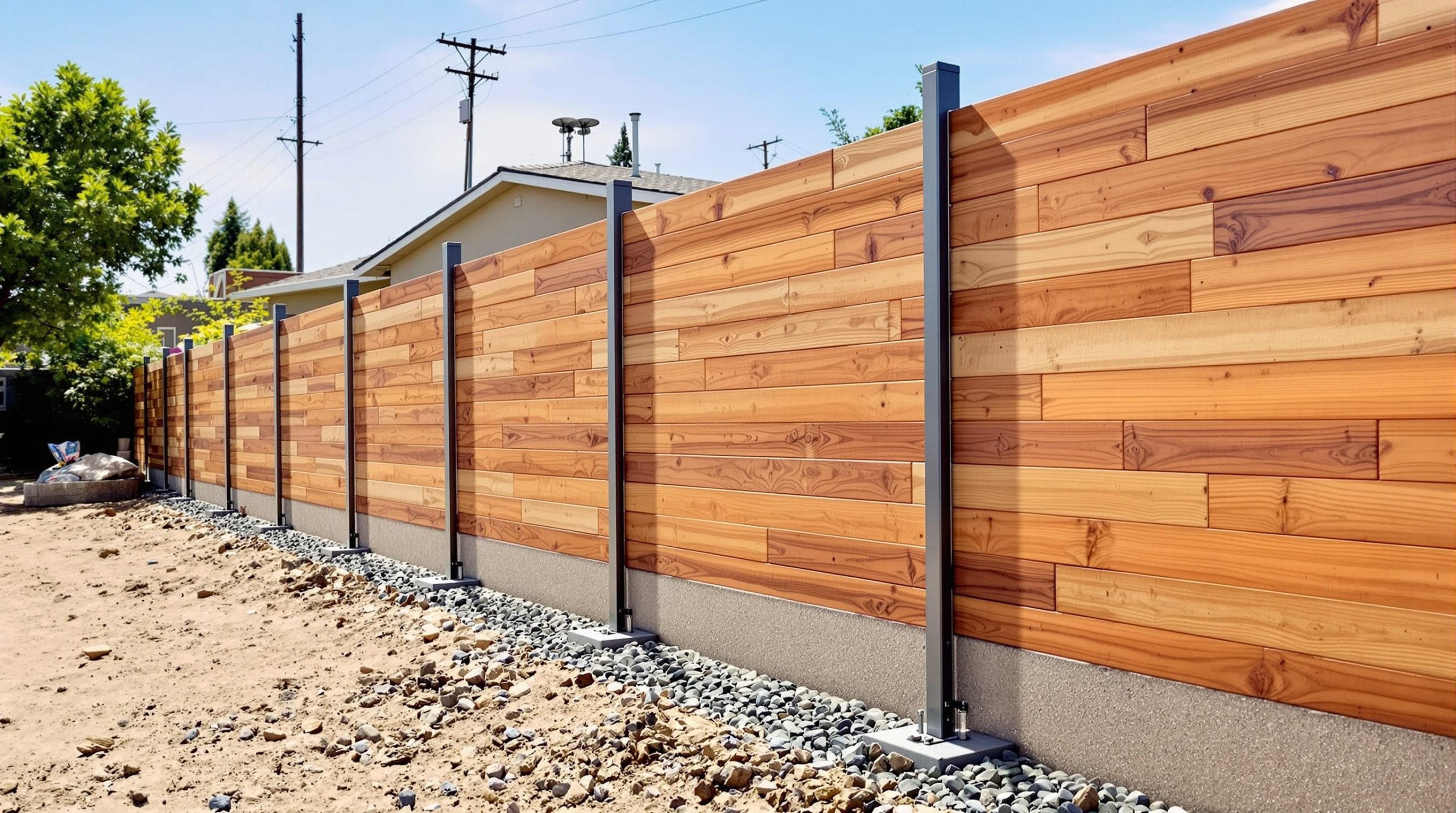 Fencing installation in San Diego County by BES Concrete Contracting Solutions